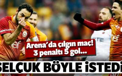 Galatasaray bol gollü maçta kazanmayı bildi