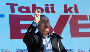 Çavuşoğlu: Evet çoğunlukta