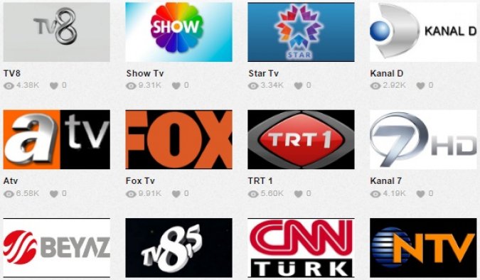 Ulusal ve Yerel TV Kanallarını Online İzleyin﻿