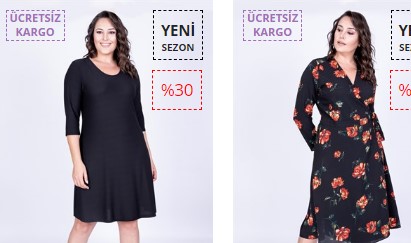 Ucuz Büyük Beden Elbise Modelleri ve Fiyatları – www.mylinemoda.com