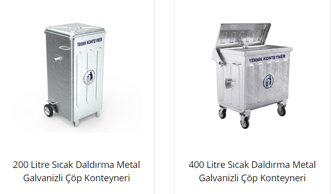Çöp Konteyneri Satış ve Pazarlaması