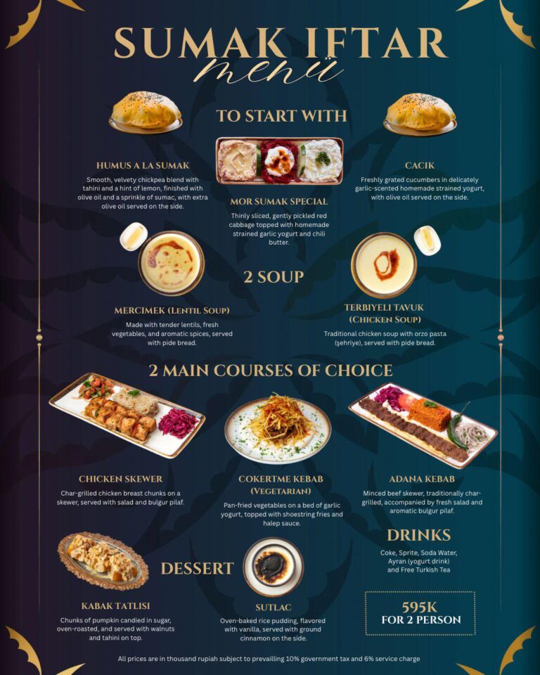 Bali’de Ramazan Sofrası: Sumak Sanur’da Türk Mutfağı ile İftar Deneyimi