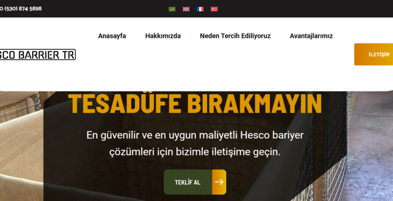 Hesco Bariyer ve Kum Bariyeri Sistemleri ile Güvenli Koruma Alanları Oluşturun